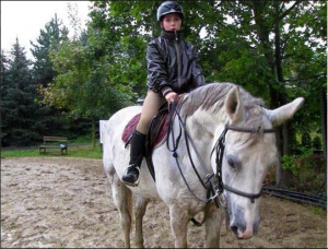Bára Poupětová na koni Camaron
